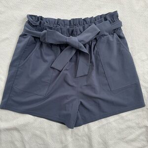 Women’s Grace Karin Paperbag Elastic Waist Shorts – Blue – Size 2XL – EUC